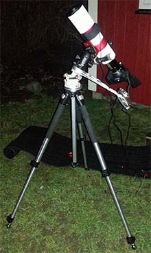 William-Optics ZenithStar 71 Astrotrac TT320X-AG mount